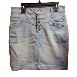 Blue Spice Denim Mini Skirt Size 3 Juniors
